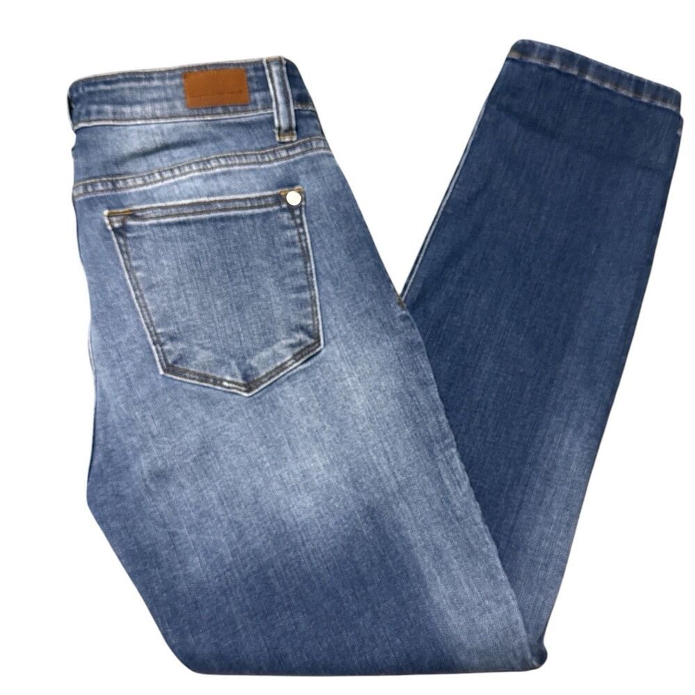 Judy Blue Jeans 7/28 Abbey Relaxed Fit Straight Leg Mid Rise Stretch - Picture 3 of 6